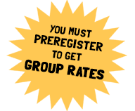 Preregistration required for group rates and tours