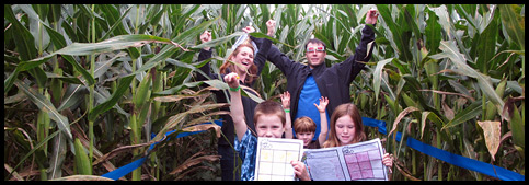 Corn maze fun for families
